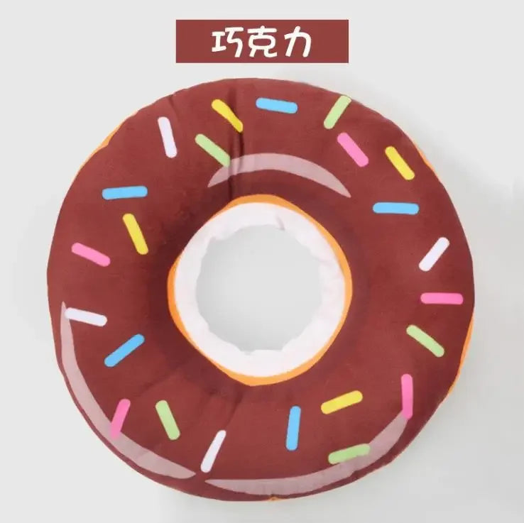 Sweet Donuts Cat Elizabethan Collar Pet Dog Neck Cone Recovery Collar for Anti-Bite Lick Surgery Cat Accessories Pet Collars