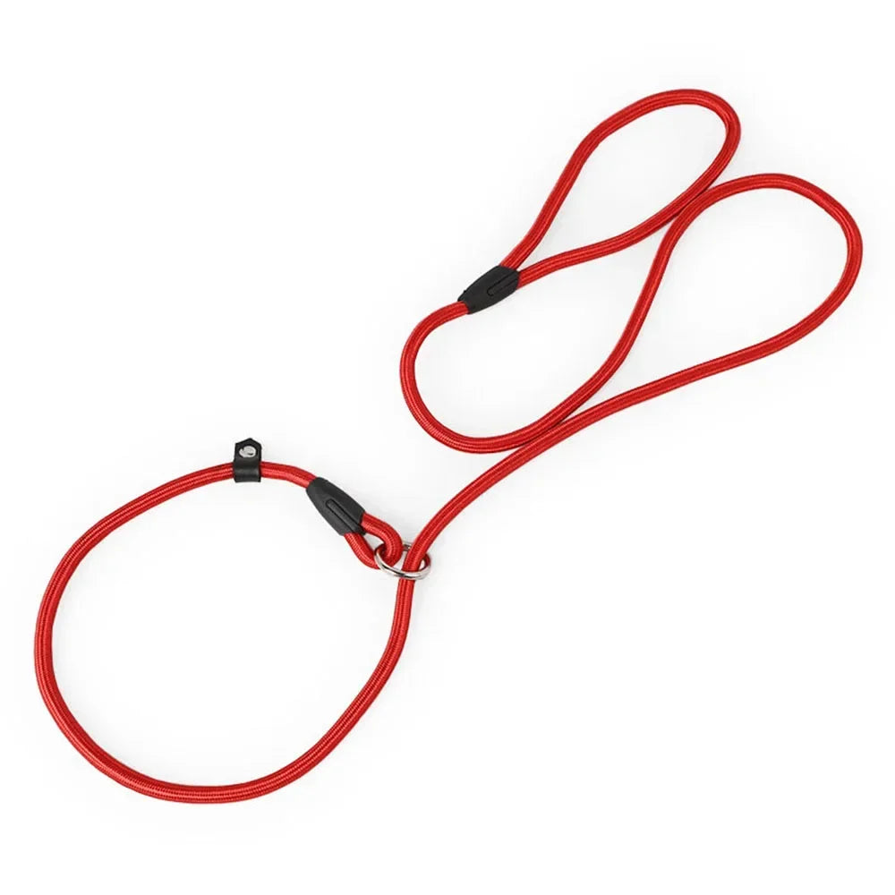Dog Leash Slip Chains Collar Leads Strong Heavy Duty Nylon Rope No Pull Pet Training Leash for Small Dogs Puppy Traction Rope