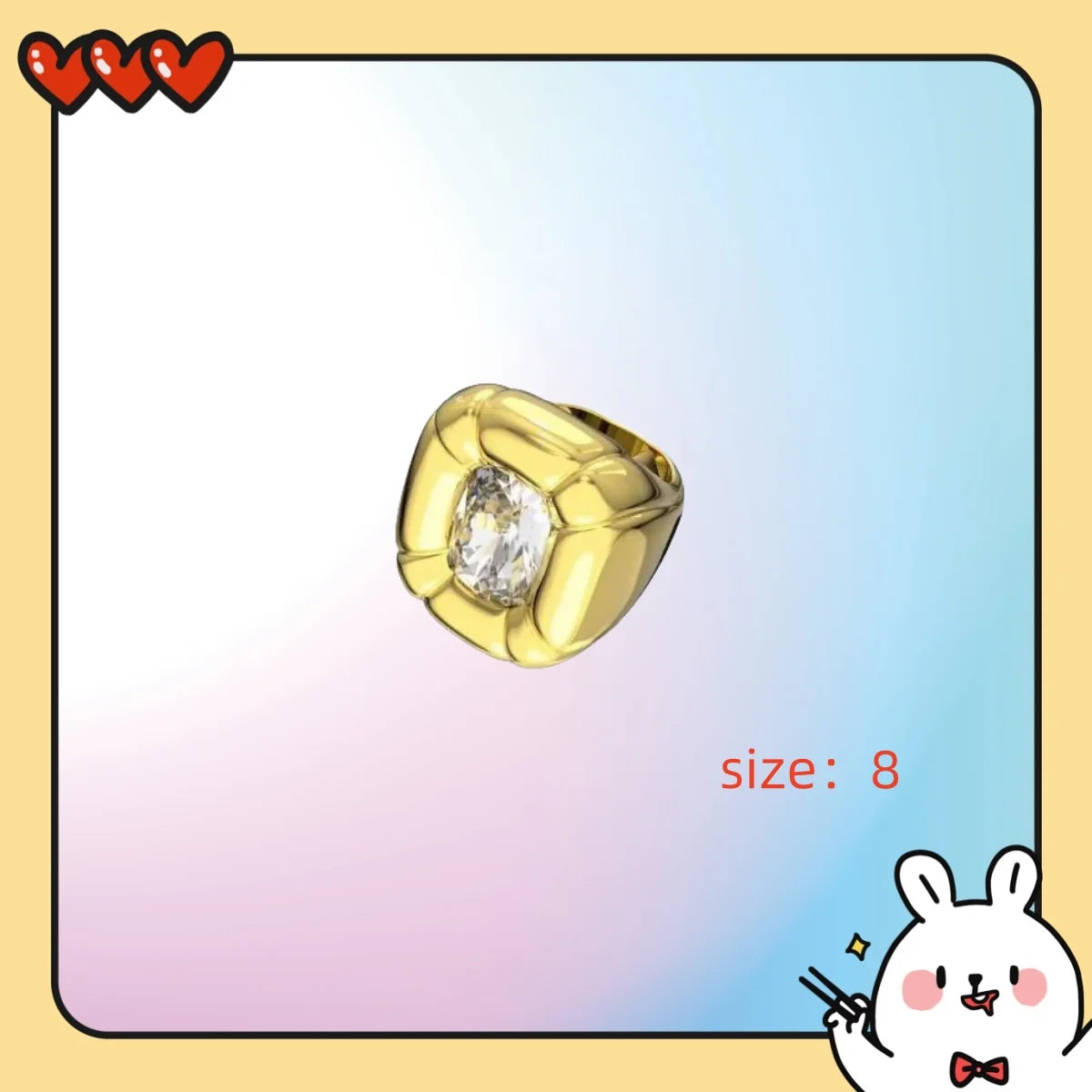 A Luxurious and Minimalist Ring Suitable for Daily and Party Use in The Summer of 2025.