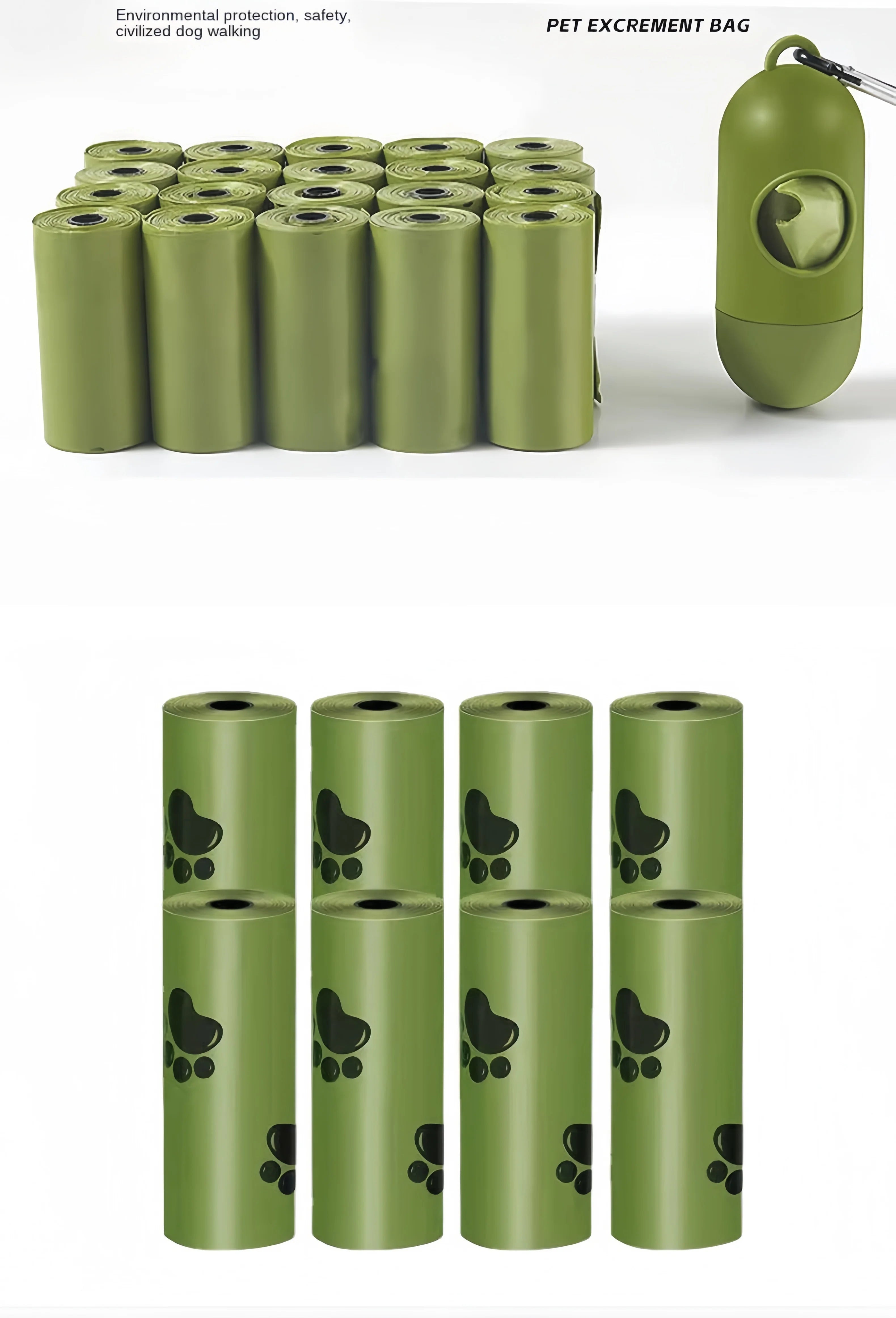 EPI Intensification Biodegradable Pet Garbage Bag Dog Poop Bags Dog Poop Bag Dispenser Dog Cleaning Supplies Dog