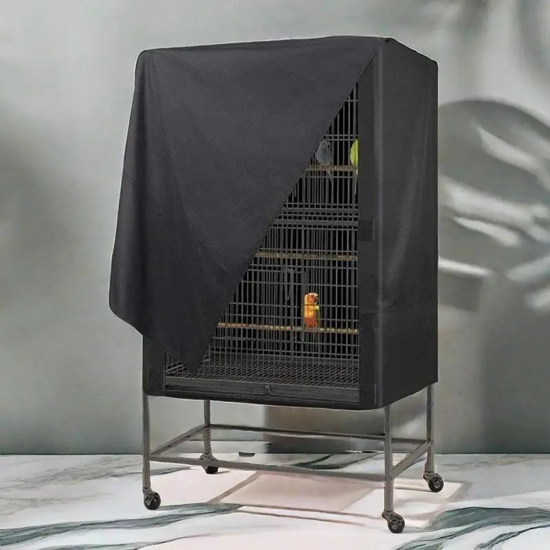Bird Cage Cover Waterproof Dustproof Oxford Cloth Cage Cover Protective Bird Cage Supplies Two Handle Top Design Adjustable