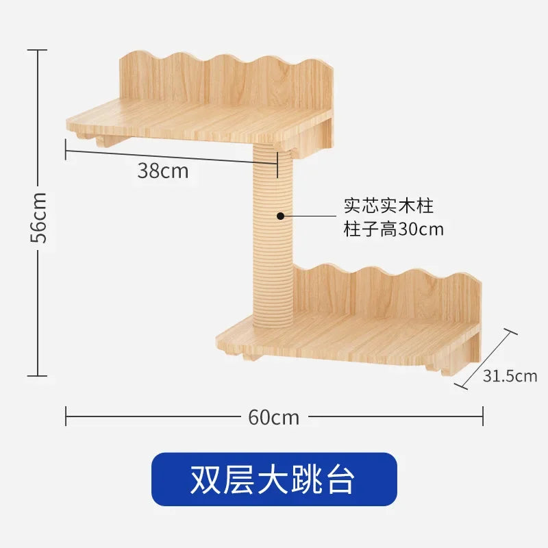 Cat Climbing Frame Hanging Wall Cat Nest Wall Hanging All Solid Wood Gimnasio Para Gato Artículos Para Mascotasaseo Para Gatos