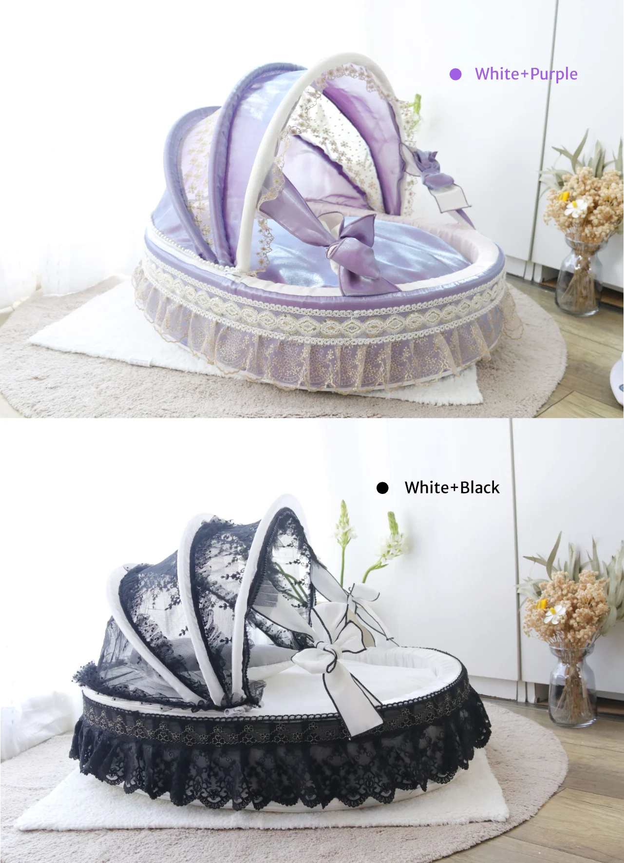 [Top Stream Cute Pet Artifact ] Dreamy Pet Home Light Color Series Pet Cradle Bed Detachable, Washable, Customized, Cat and Dog