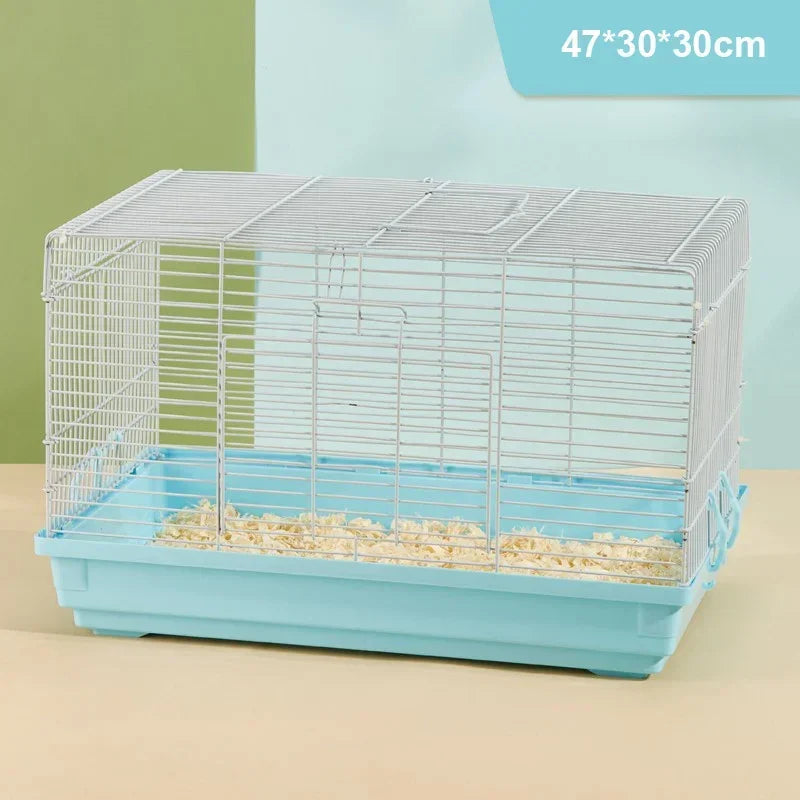 Luxury Hamster Cage Large Space Villa Two Layer Platform Small Animal Hedgehogs Guinea Pig House Stairs Running Wheel Toy Set