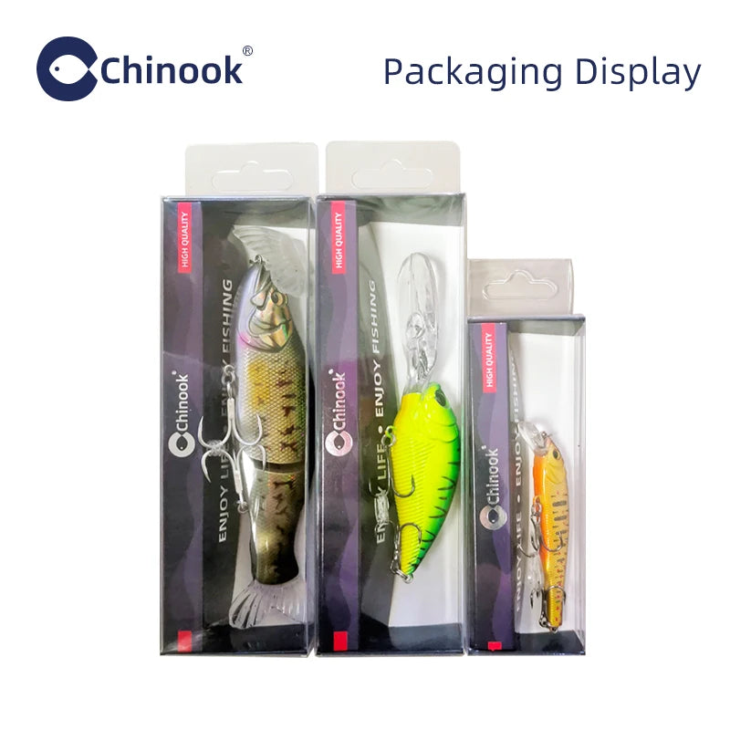 CHINOOK  Lure crankbaits Fishing Lure 87MM 16G Depth 2-3m hooks fish wobbler tackle Crankbait artificial hard bait swimbait