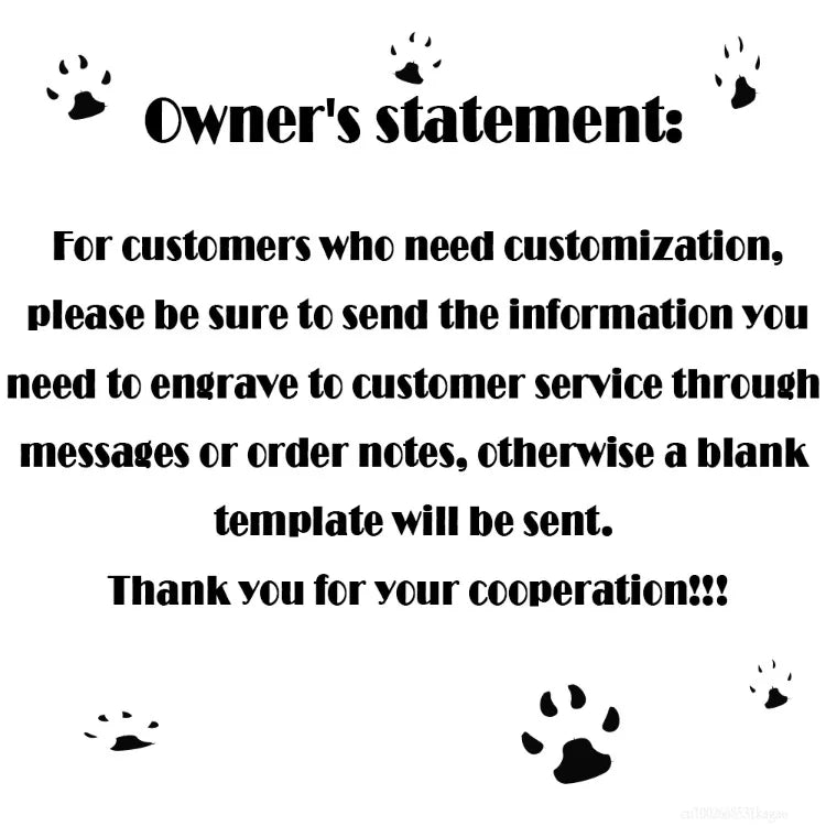 Personalized Dog Nameplate Cat Name ID Tags Customized Pet Nametag Free Engraving Tag Stainless Steel Anti-lost Puppy Identifier