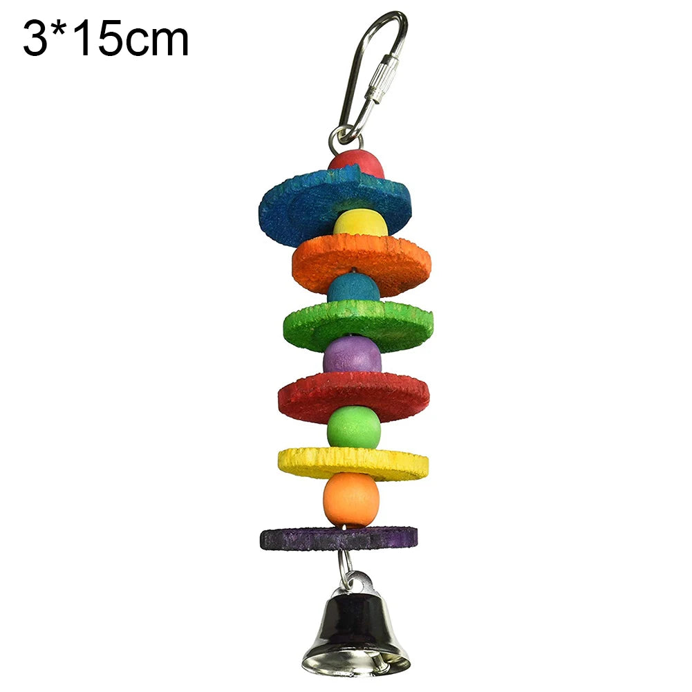 Pet Bird Parrot Hanging Toys Nipple Swing Chain Cage Stand Molar Parakeet Chew Toy Decoration Pendant Ornament Bird Accessories