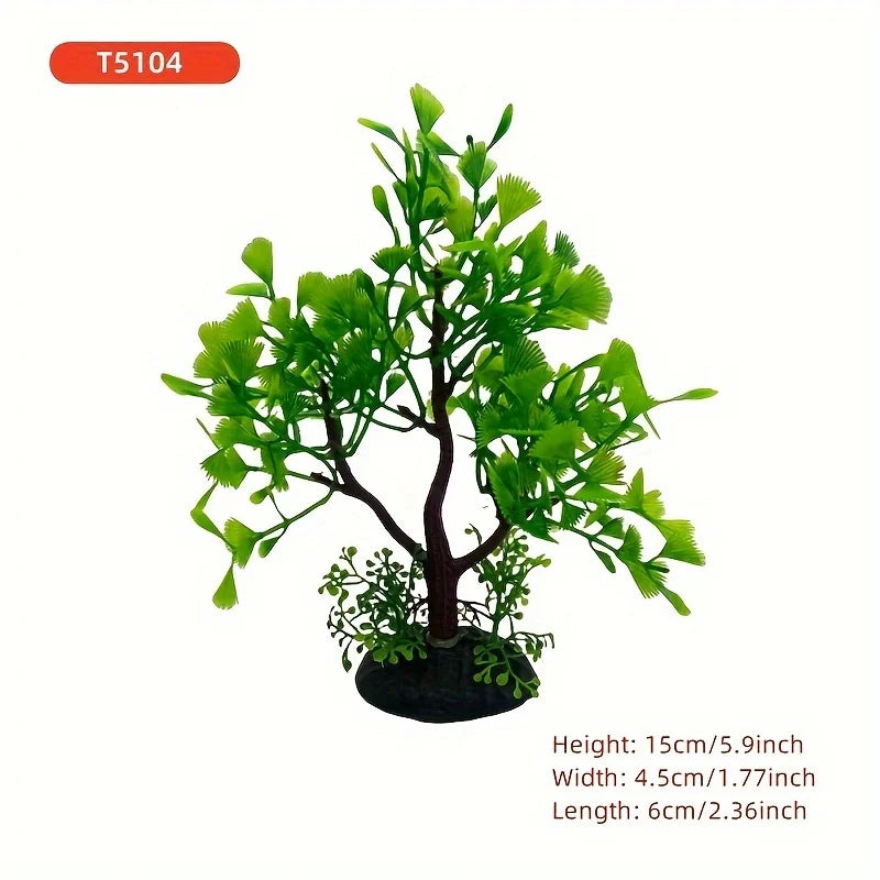 Artificial Aquarium Decor Plants tree Ornament Aquatic Plant Fish Tank DIY Grass Decoration Accessories