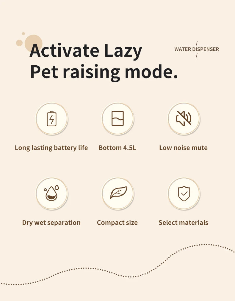 Pet Cat Automatic Induction Feeder Water Dispenser Large Capacity Water Dispenser Dry Wet Separation Food Container Pet Supplies
