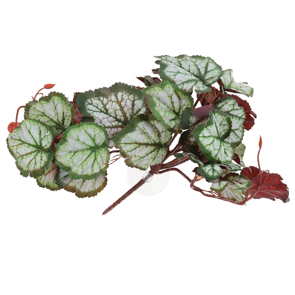 Hermit Crab Plants for Tank Suction Cups Hanging Vines Fake Aquarium Reptile Climbing Decor Plastic Artificial Indoor
