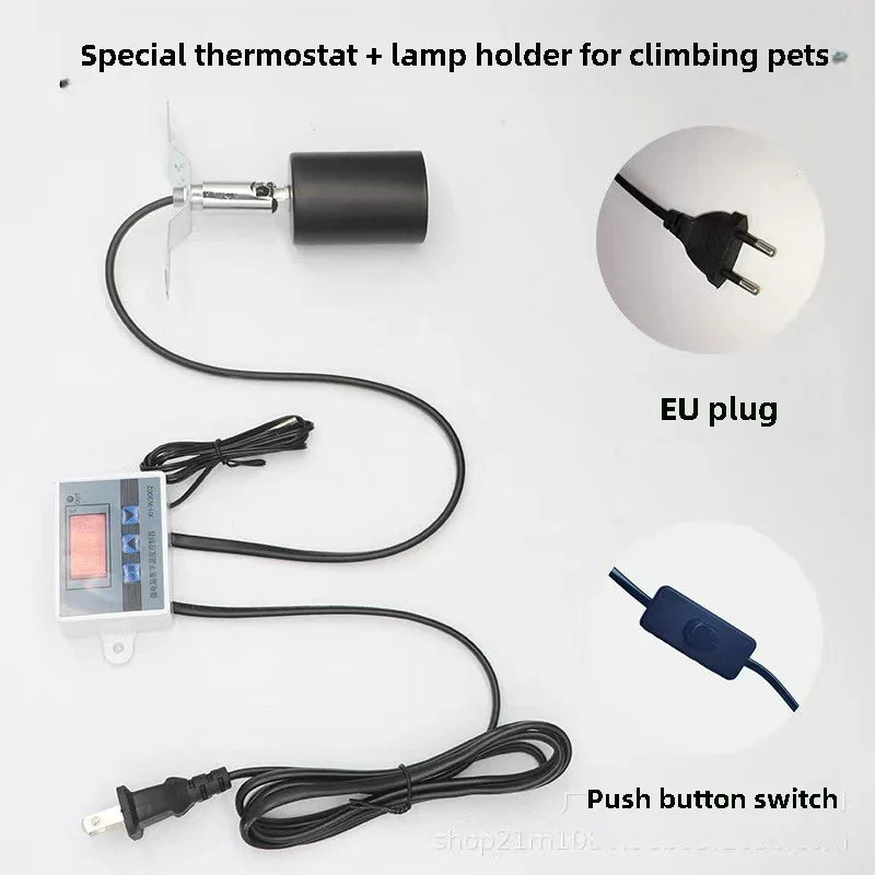 Pet Reptile Thermostat High-precision Temperature Switch Microcomputer Digital Display Hatching Controller 0.1 Degrees
