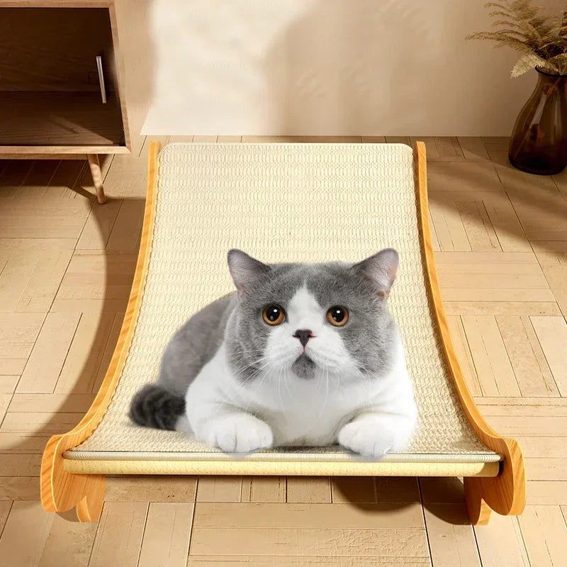 Cat Scratching Pads Multifuction Wooden Cats Sleeping Bed Detachable Wear-resistant Cat Scratch Board Kitten Grinding Cats Toys