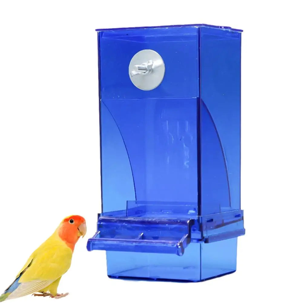 No Mess Bird Feeders Automatic Parrot Feeder Drinker Acrylic Seed Food Container Cage Accessories For Small And Medium Para I5F4
