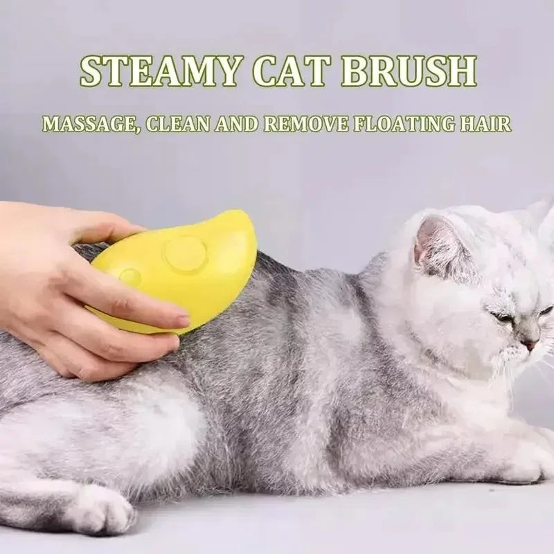 UNTIOR 3 in 1 Cat Dog Steamy Brush Steam Brush Spray Cat Hair Brush For Massage Pet Grooming tool Shedding Sprays Massage Combs