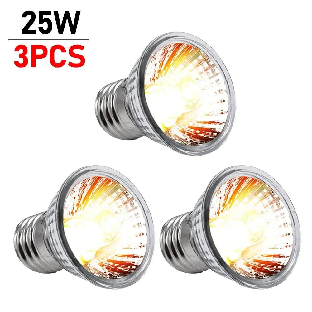 5/1PCS UVB Reptile Heating Lamp Bulb Turtle Basking Promoting Pet Growth Lamp High Quality Sunlamp for Amphibians 25/50/75W