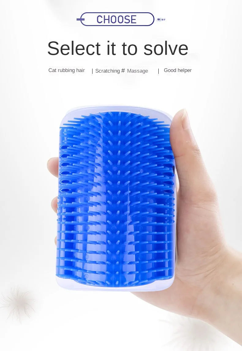 New cats Wall Corner Scratcher Brush Pet Comb Cratch Bristles Arch Massager Self Grooming Accessories