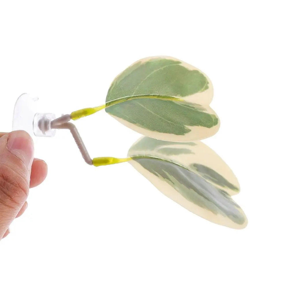 Aquariums Decor Plastic Betta Fish Rest Leaf with Suction Cups Creative Aquarium Landscaping Simulated Artificial Plants Home