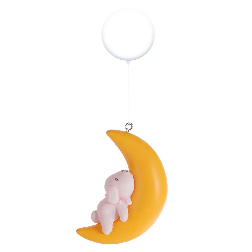 Eco-friendly Rabbit Cat Moon Float Figurines Mini Fish Tank Decorations Aquarium Accessories Mini Aquarium Floating Decor