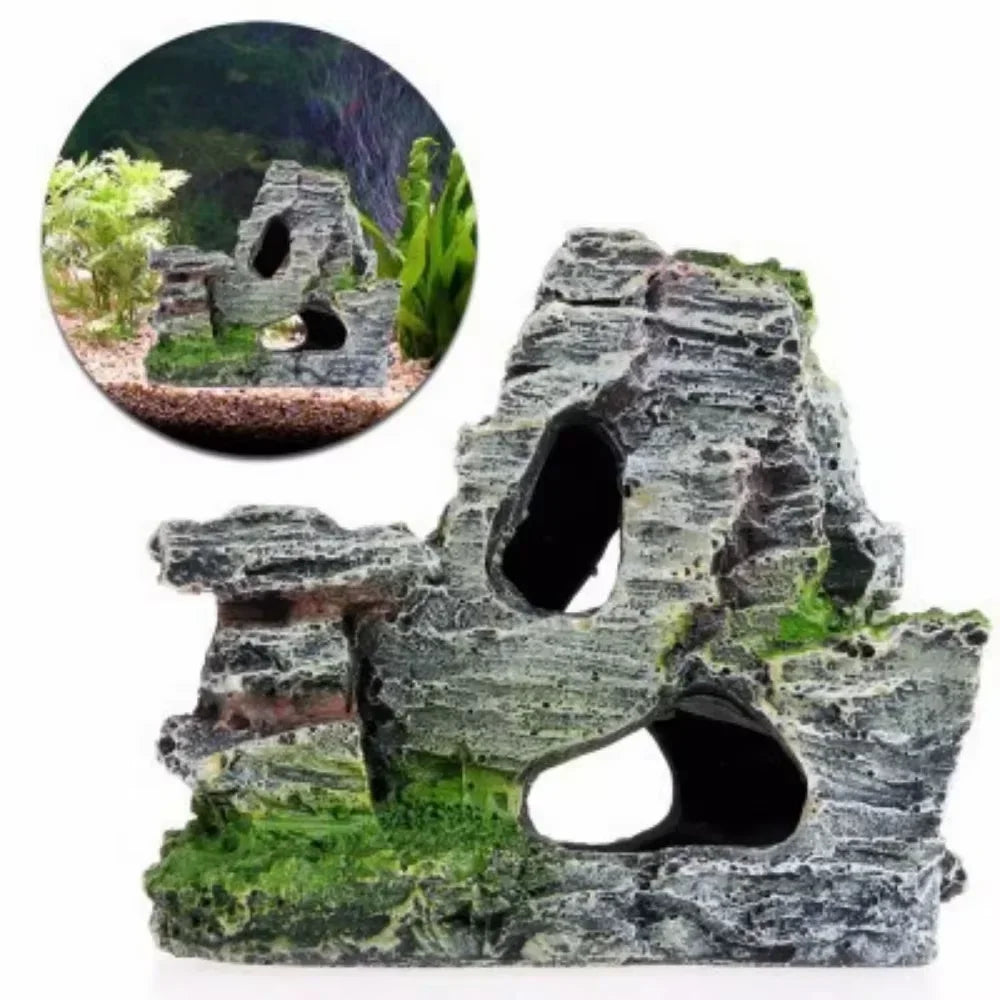 Aquarium Artificial Barrel Cave Resin Ornaments Decorations Landscaping Accessories For Fish Tank Aquarium Decoration Supplies