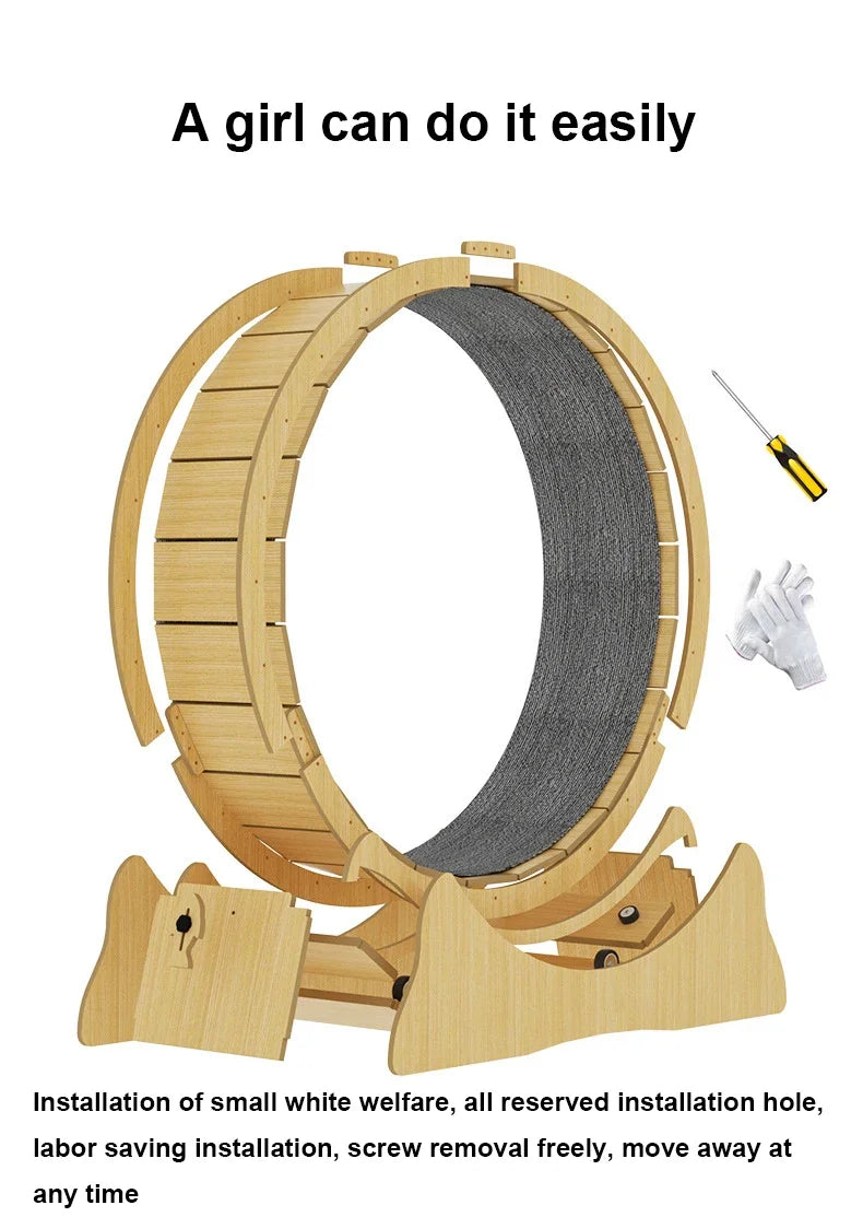 Pet Cat Running Wheel Pet Treadmill Exercise Lose Weight Walking Fitness Toy Silent Dog Cat Toys Interactive Cat Climbing Frame