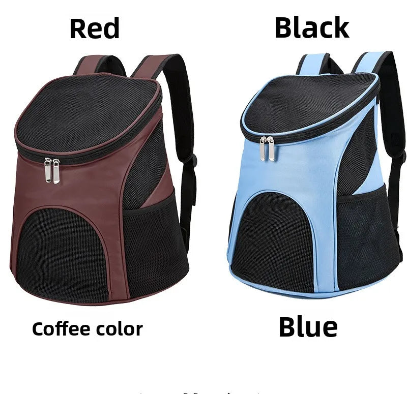 New Portable mesh Dog Bag Breathable Dog Backpack Foldable Large Capacity Cat Carrying Bag Portable Outdoor Travel Pet Carrier