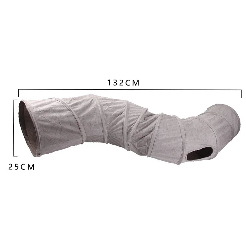 Collapsible Rainbow Cat Tunnel Pet Tube Play Toy Indoor Outdoor Kitty Puppy Toys for Puzzle Exercising Hiding Training Cat Toys
