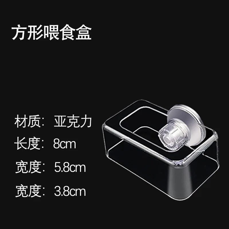 Aquarium Suction Cup Feeder  Fish Tank Ring Feeder Fish Tank Station Floating Food Tray Feeder  Fish Tank Accessory aquarium