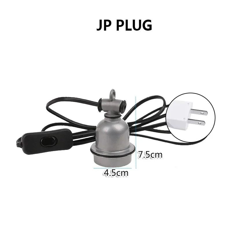Reptile Heat Lamps Holder Insulated E27 Ceramic Socket for Reptiles Heat Lamps Holder Amphibious Terrarium Lighting Accessories