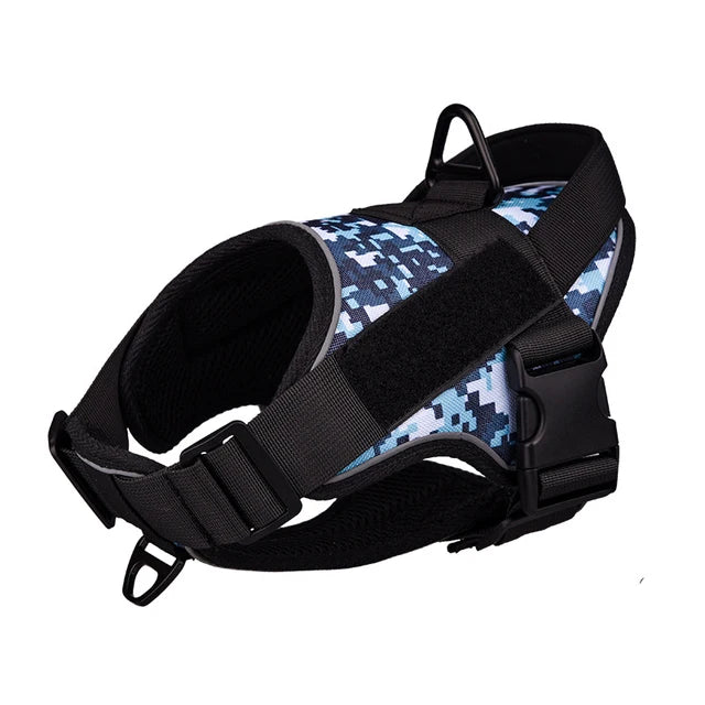 Dog Harness NO PULL Reflective Breathable Adjustable Pet Harness For Dog Vest Pasted Outdoor Walking Dog Collar Strap