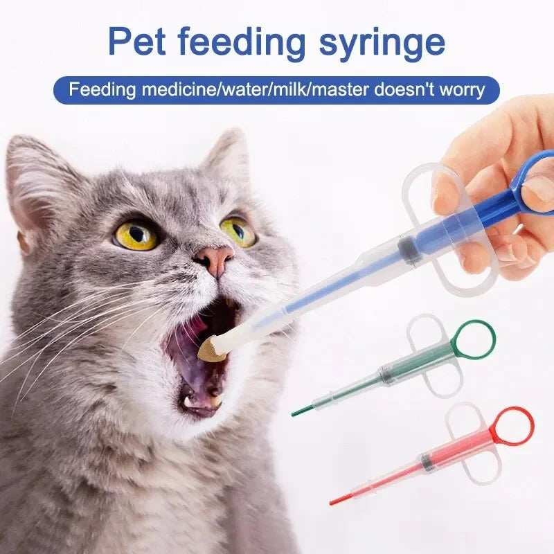 1/3/10Pcs Pet Propulsive Silicone Drug Feeder Tablet Liquid Comfortable Dog Cat Universal Safe Easy To Clean And Use Repeatedly