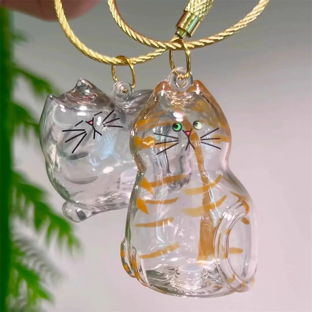 1/3pcs Transparent Cat Memorial Capsules Pet Hair Keepsake Box with Hanging Loop for Cat Lovers Gift Pendant Keychain Pet Access