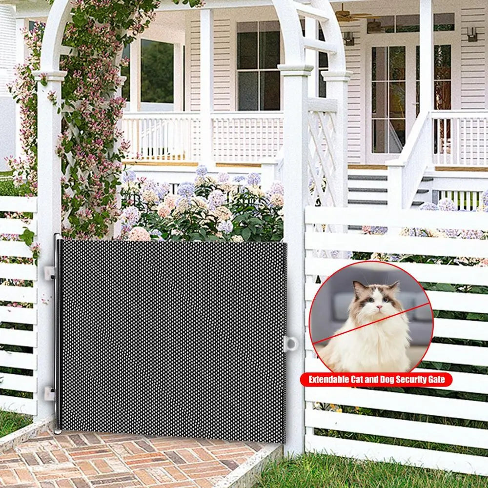 Indoor Puppy Gate Retractable Safety Pets cat Gate Portable Pet Supplies Multifunctional Animal Fence for Doorway Stairs Balcony