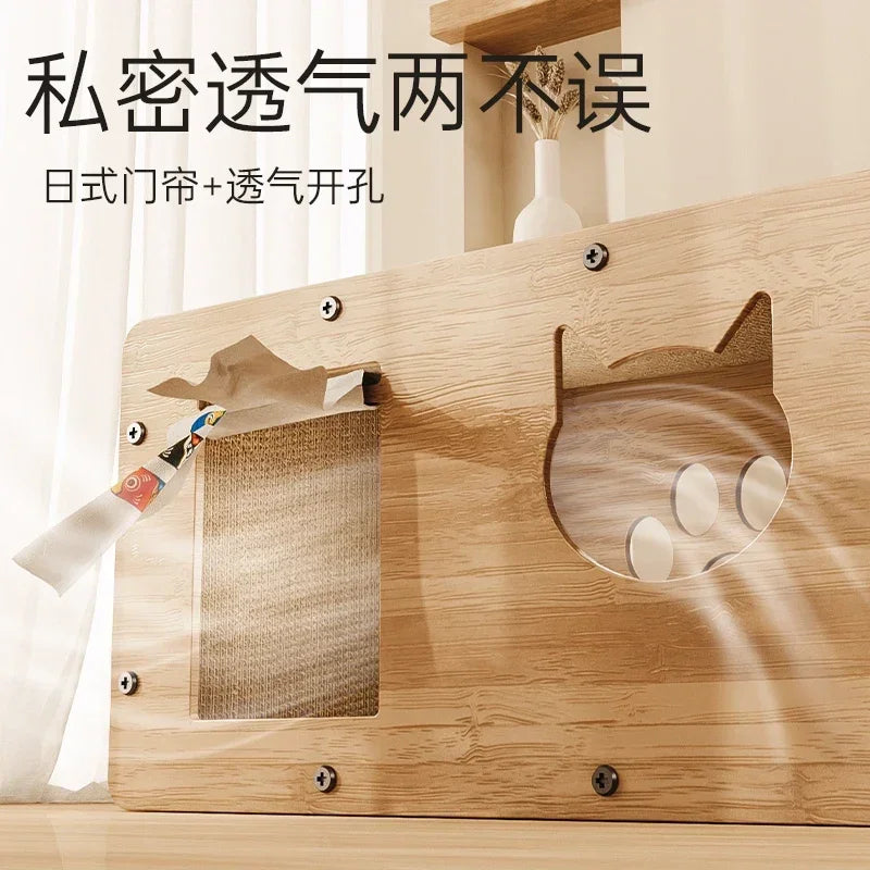 Cat Nest Scratching Board Four Seasons Universal Cat Villa Tunnel Grinding Claws Wear-resistant Non-chip Vertical