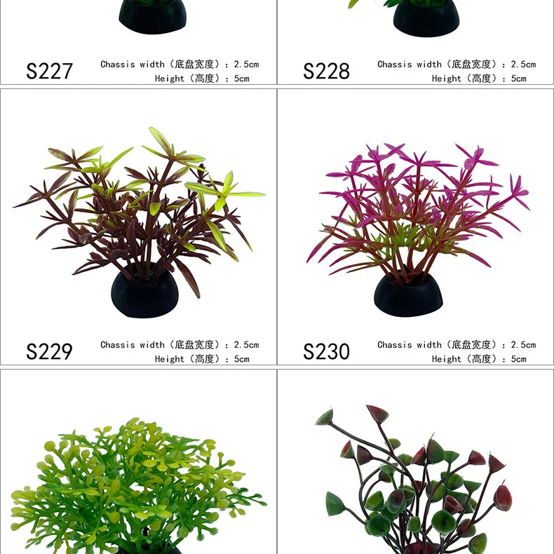 Artificial Plants Aquarium Decor Simulation Water Weeds Ornament Plant Fish Tank Landscaping Aquarium Grass Fish Tank Decoration