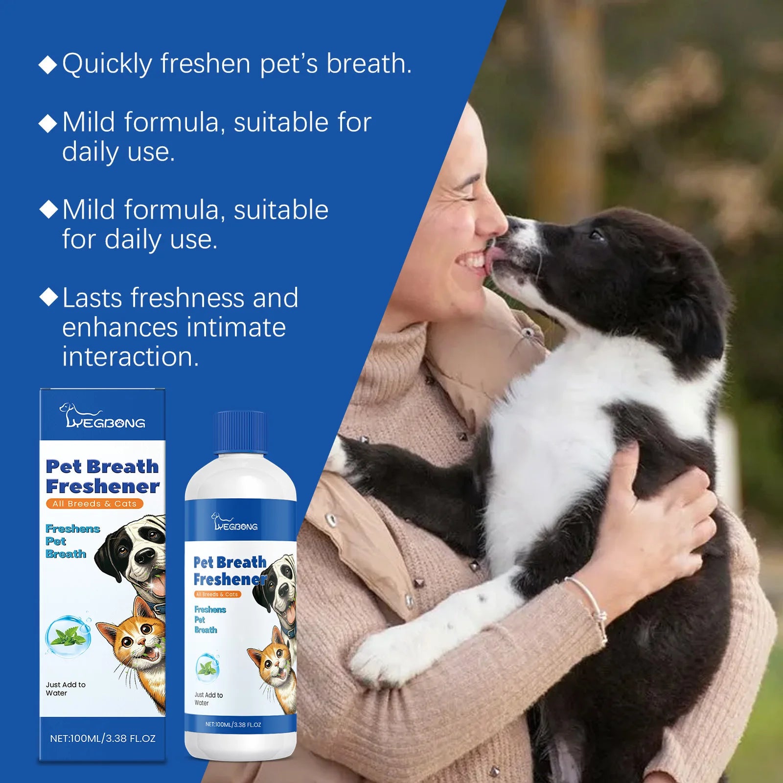 Dog Mouth Cleaning Liquid Tooth Stains Mouth Cleaning Tartar Removal Bad Breath Freshing Oral Deodorant Pet Teeth Cleaner Water