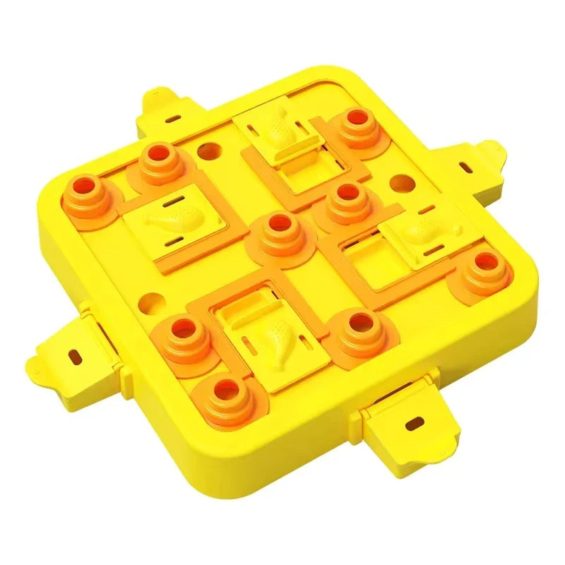 3in1 Interactive Dog Puzzle Toys - Fun Slow Feeder Brain Education Treat Puzzles with IQ Squeak Design - Educational Dog Toys