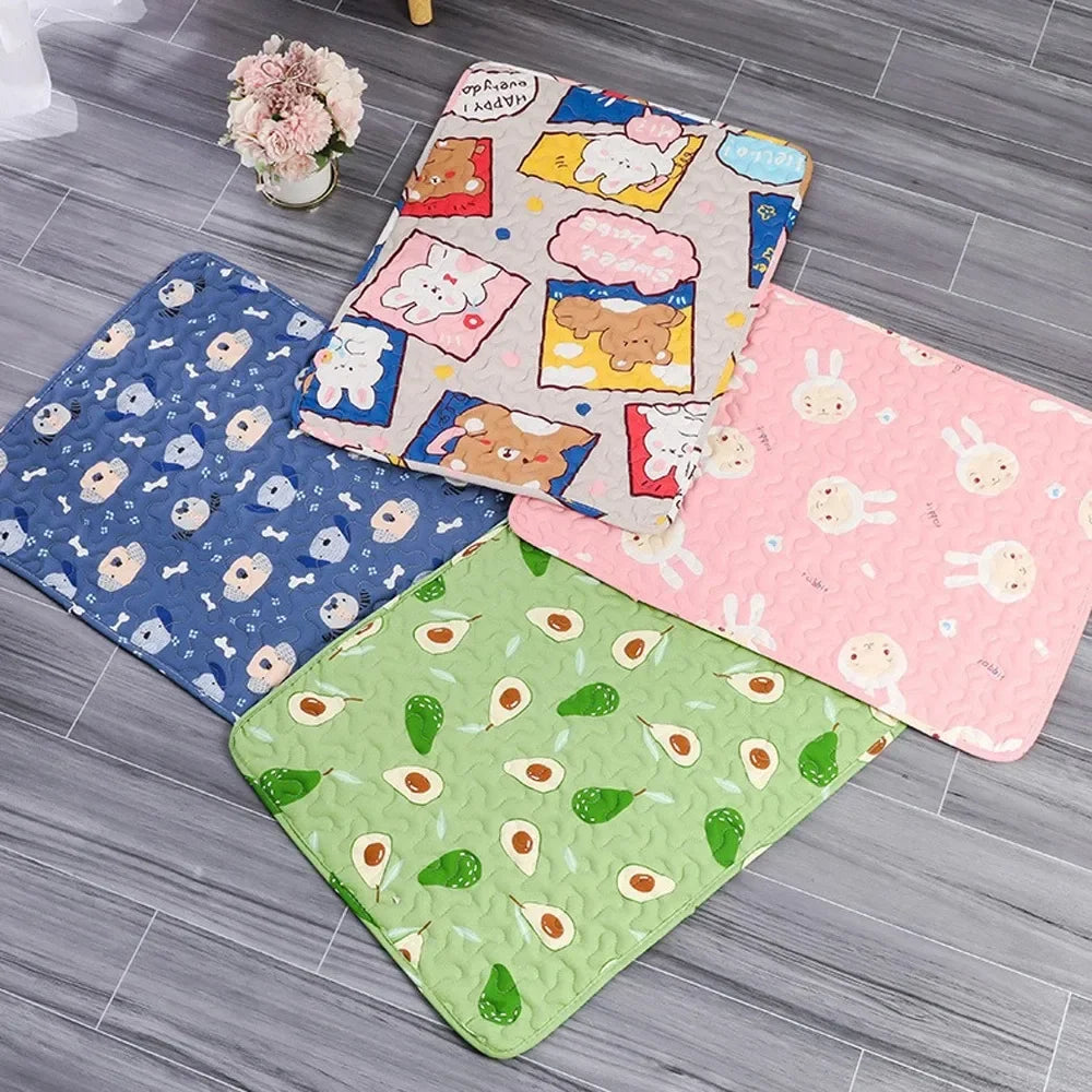 Summer Mat Pet Cooling Ice Blanket Mat Moisture Proof Dog Floor Sofa Cushion Skin Friendly Cat Sleep Breathable Pet Bed Covers