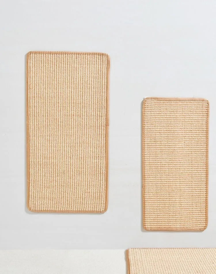 Mat Cat Scratching Board Wear-resistant Non-shedding Sofa Protector Sisal Mat Wall-mounted Vertical Claw Sharpening Cat Supplies