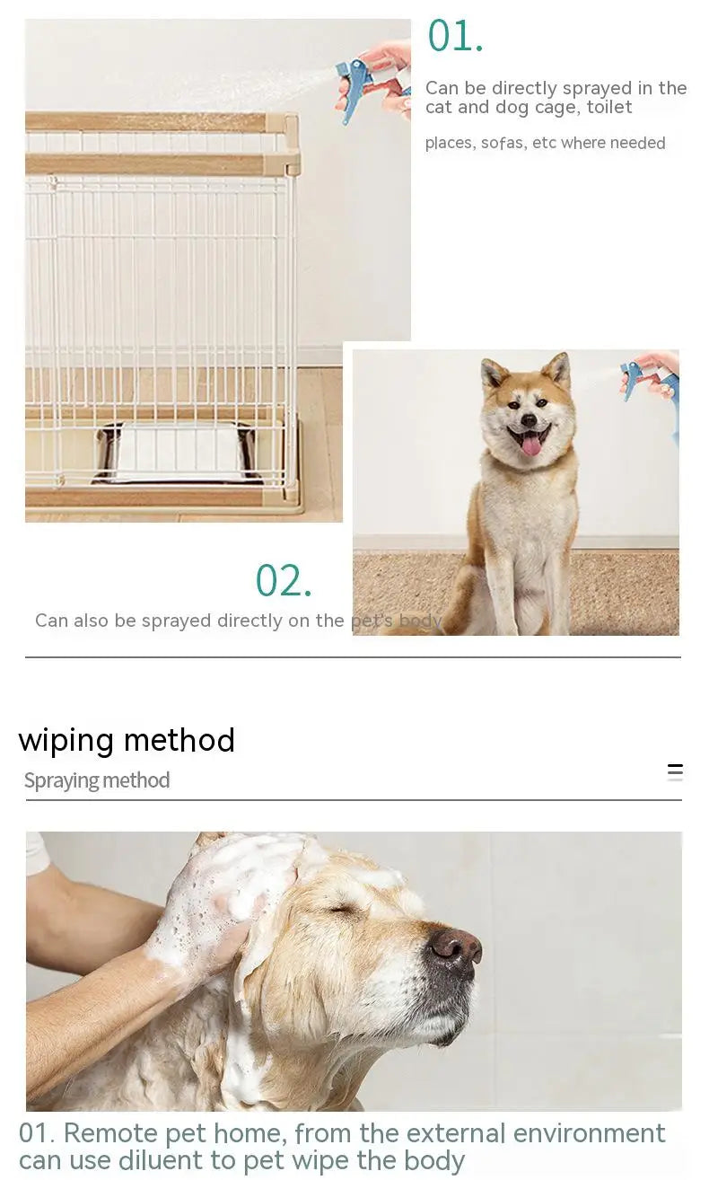 50G Pet Cats and Dogs Environmental Disinfection Powder Deodorizing Fine Distemper Cat Distemper Disinfectant Sterilization