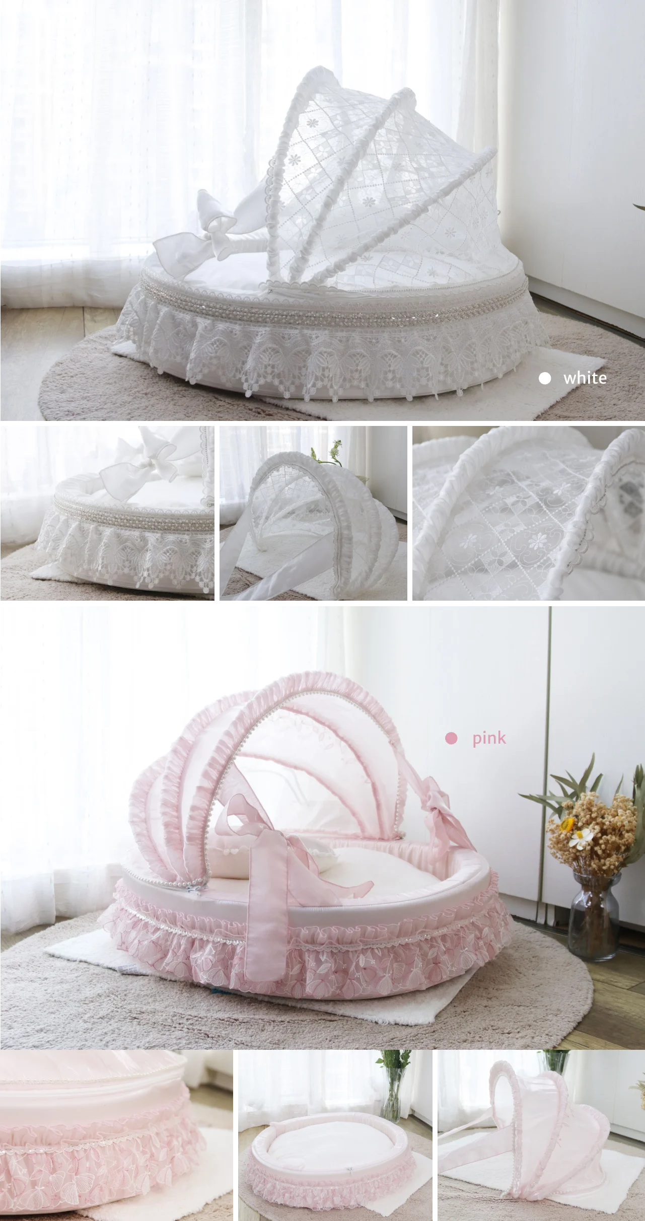 [Top Stream Cute Pet Artifact ] Dreamy Pet Home Light Color Series Pet Cradle Bed Detachable, Washable, Customized, Cat and Dog