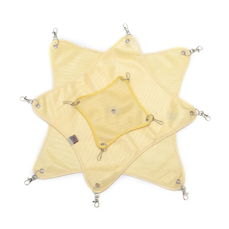 Pet Hammock Breathable Mesh Hamster Rodent Cage Hammock for Rats Guinea Pig Accessories Small Animal Swing Toys Hanging Bed
