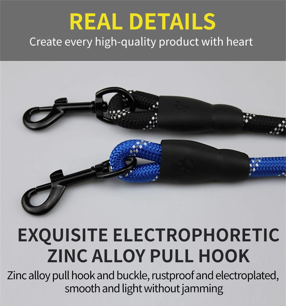Dog Leash 120/150/200/300cm Nylon Pet Leashes Reflective Dog Leash For Medium Small  Large Dog Leashes Ropes Pet Accessories