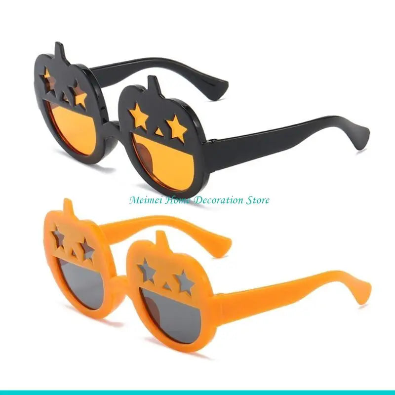 H7BF Glasses For Small Dog Animals Dog Accessories Cool Funny Pumpkin Sunglasses