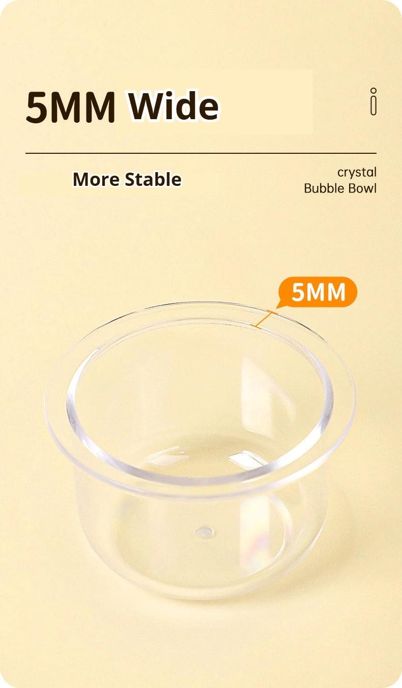Bird Parrot Detachable Transparent Bowl Hanging Plastic Food Cup for Parrot Canary Bird Feeding Cups Parrot Food Water Bowls