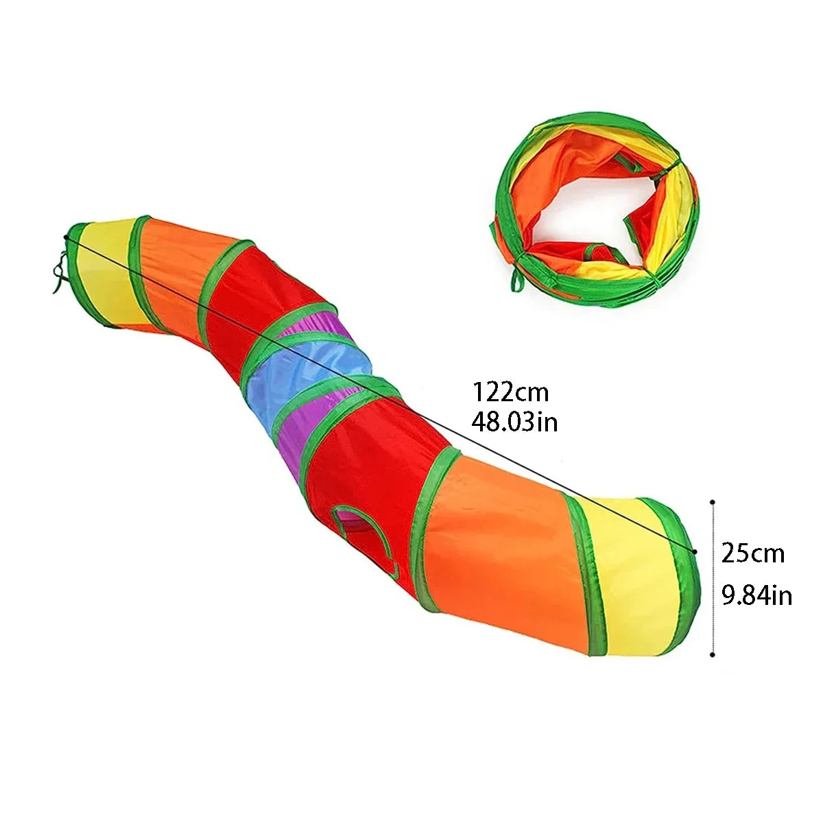 1pc Cat Tunnel Tube, Foldable Cat Toys, Cat Training, Fun Interactive Toys, Puppy Black Tunnel, Pet Supplies, Cat Accessories