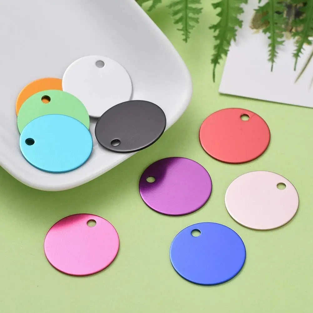 2pcs Free Laser Engraving Pet Dog ID Tag Cat Puppy Name Pendant Tags Personalized Custom Pets Tag Collar Anti-lost Nameplate