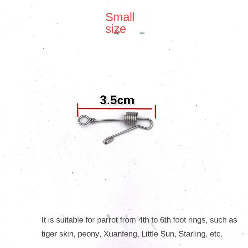 New Away Flying Training Parrot Foot Chain Accessories Stainless Steel Bird Training Chain Away Safe Bird Anklet Rings Outdoor