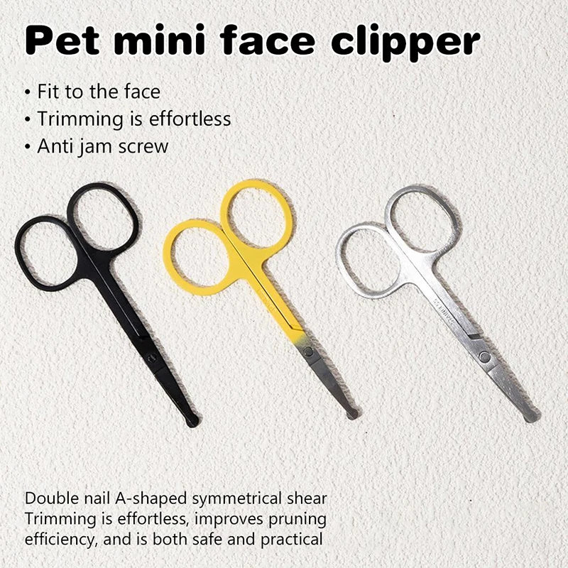 Pet Facial Cleaning Comb Set Remove Tear Stain Eye Droppings Cat Claw Comb Dog Hair Trimmer Scissors Pet Cleaning Accessories