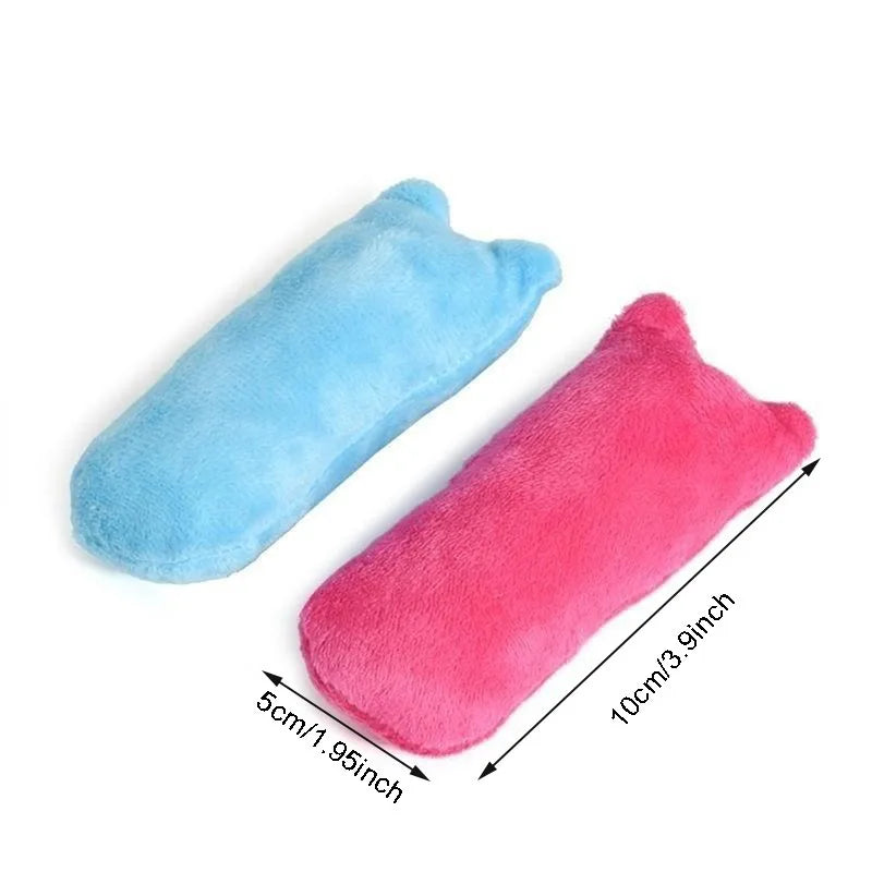 Teeth Grinding Catnip Toys Funny Interactive Plush Cat Toy Pet Kitten Chewing Vocal Toy Claws Thumb Bite Cat mint For Cats