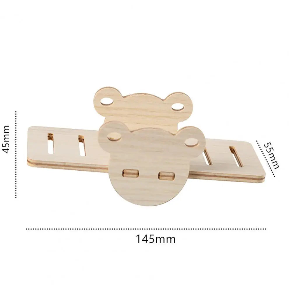 Wooden Hamster House Swing Sleeping Nest, Multi-Holes, Breathable Double Layer, Fun Toys, Small Pet Supplies